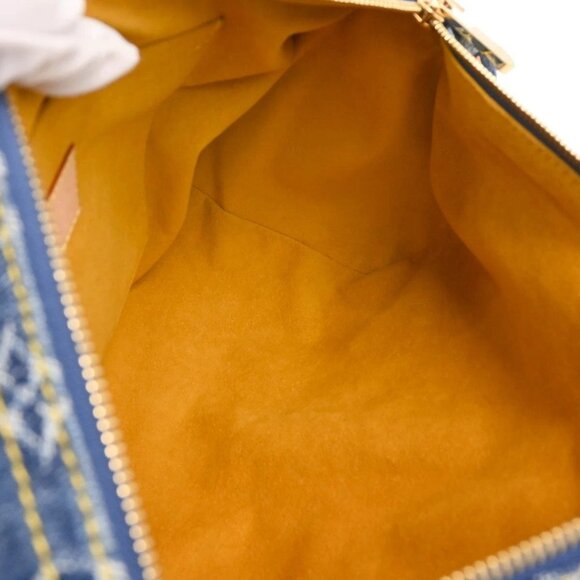 Louis Vuitton Blue Monogram Denim Neo Speedy Handbag M95019 SP0055 165762 - Picture 7 of 9